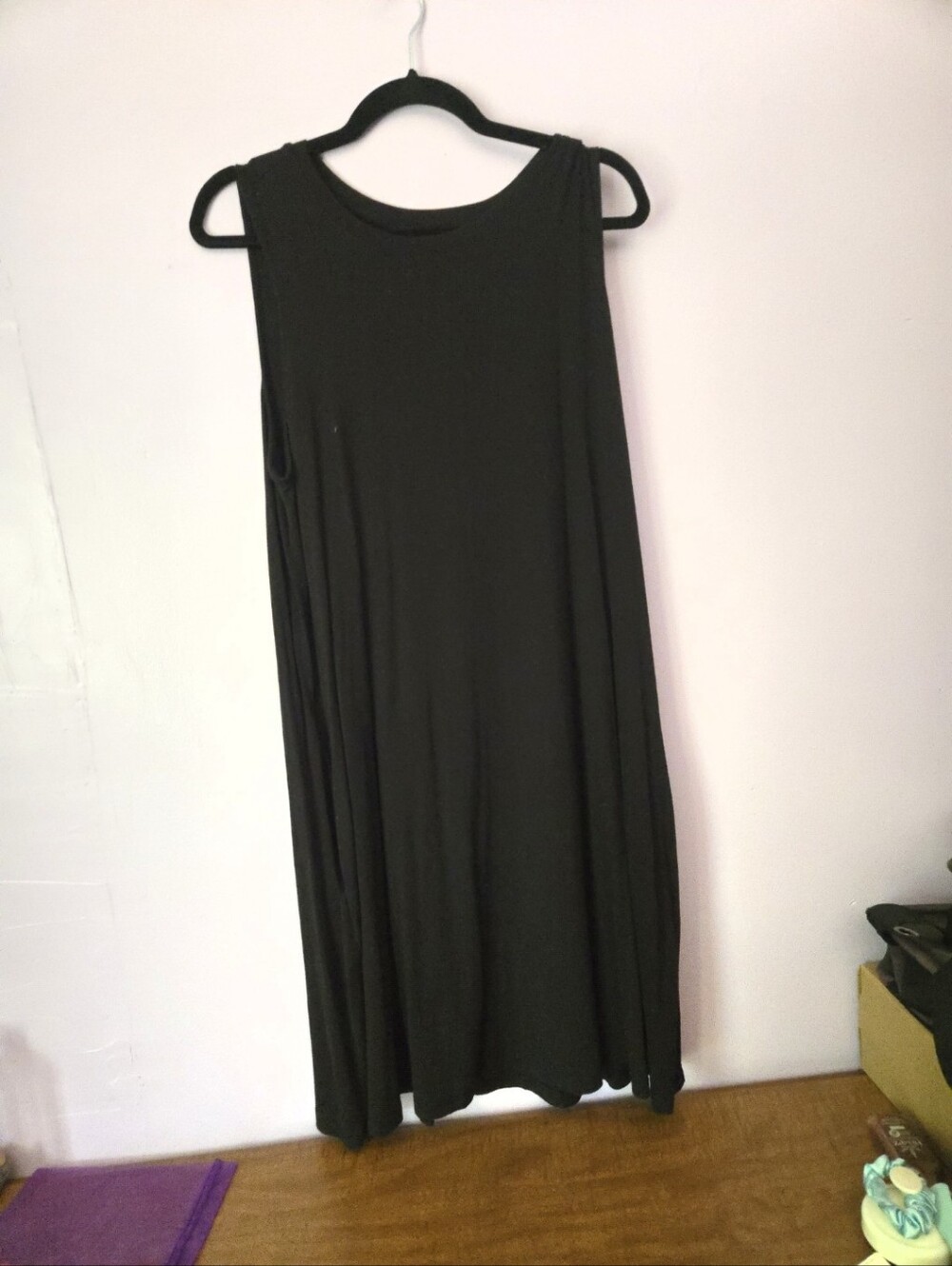 Time and Tru XXL Black Crewneck Dress